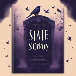 Create a dark-themed book cover titled 'State Of Sweet Sorrow'