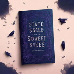 Create a dark-themed book cover titled 'State Of Sweet Sorrow'