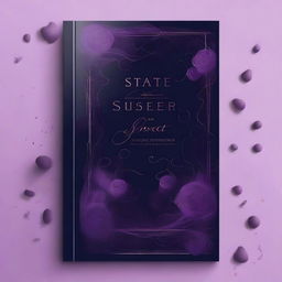 Create an abstract, dark-themed book cover titled 'State Of Sweet Sorrow'