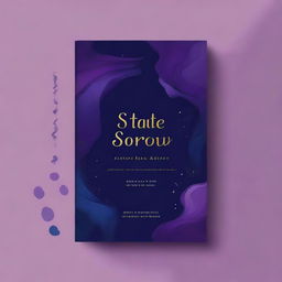 Create an abstract, dark-themed book cover titled 'State Of Sweet Sorrow'