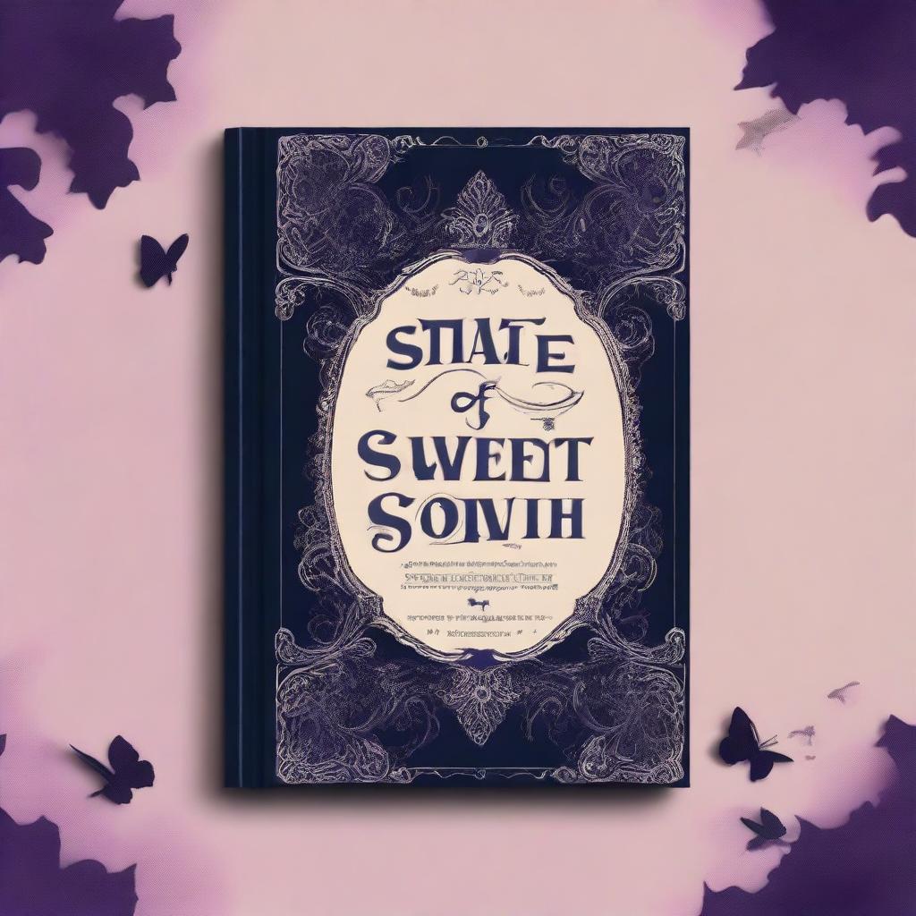 Create a dark-themed book cover titled 'State Of Sweet Sorrow'