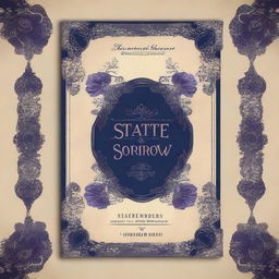 Create a dark-themed book cover titled 'State Of Sweet Sorrow'