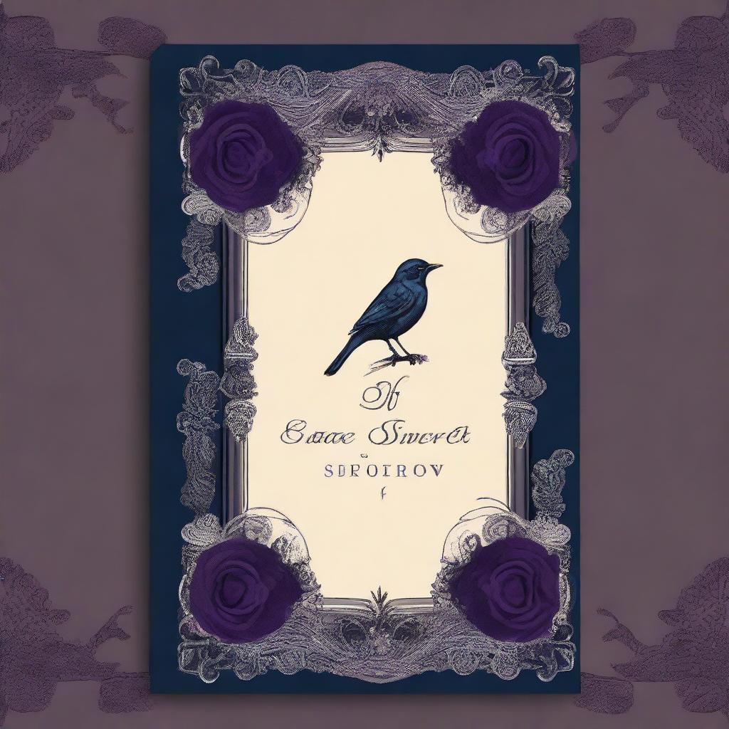 Create a dark-themed book cover titled 'State Of Sweet Sorrow'