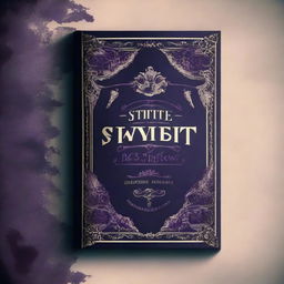 Create a dark-themed book cover titled 'State Of Sweet Sorrow'