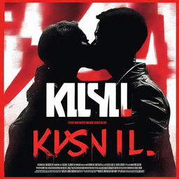 Generate a movie poster with the title 'Kiss & Kill'