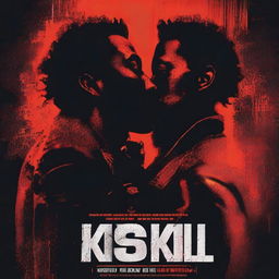 Generate a movie poster with the title 'Kiss & Kill'