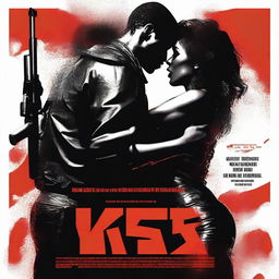 Generate a movie poster with the title 'Kiss & Kill'