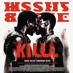 Generate a movie poster with the title 'Kiss & Kill'