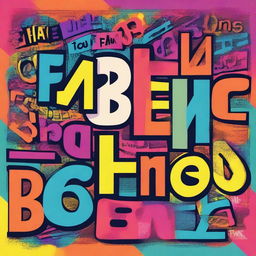 A creative and colorful image featuring different names written in various artistic fonts and styles