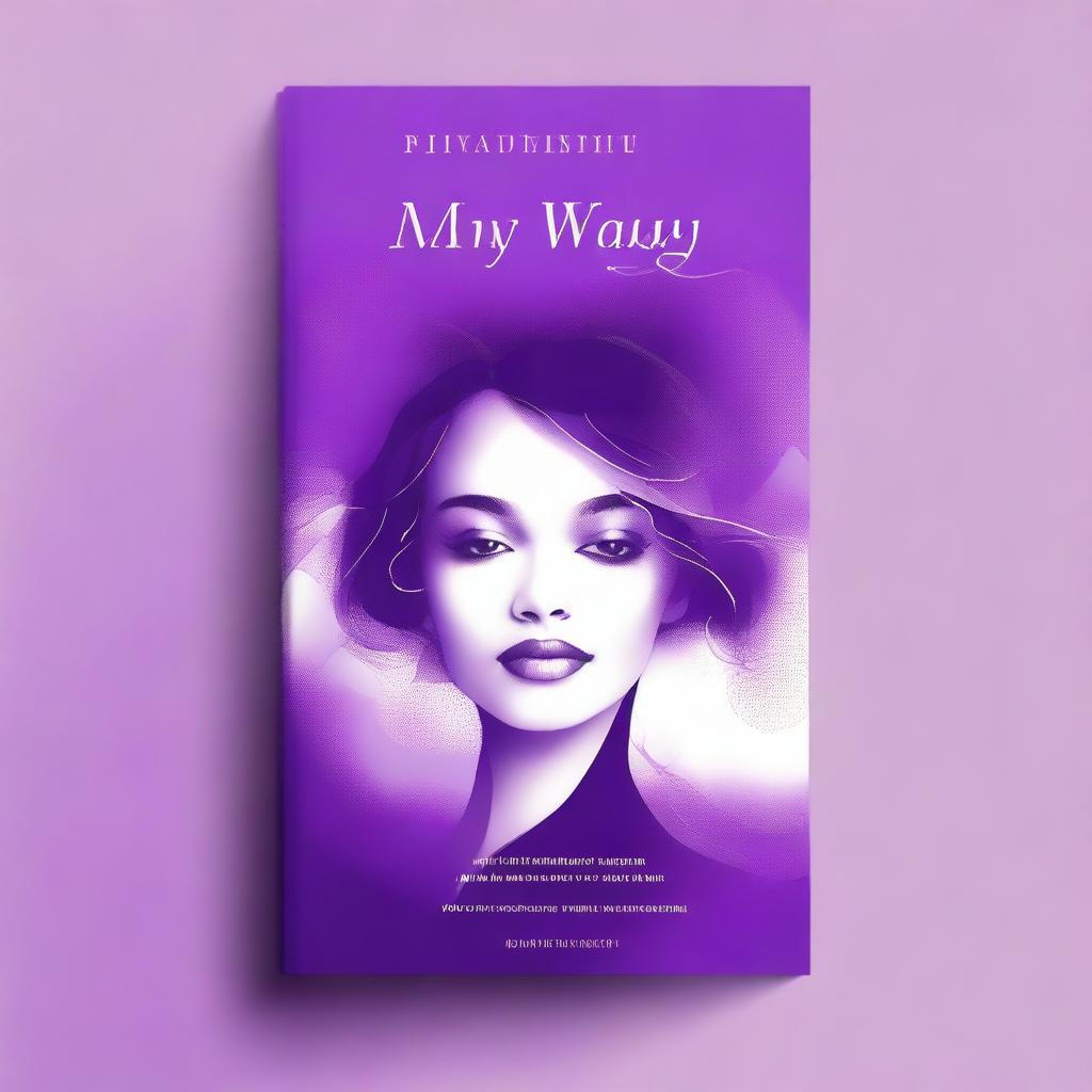 A beautiful abstract book cover for a book titled 'My Way - Lessons of a Young Lady Navigating Life's Journey Her Way