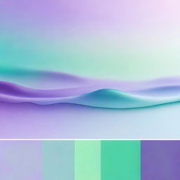 A beautiful gradient blending shades of lilac and aqua green, creating a soothing and visually appealing color transition