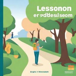 Create a book cover for 'Lessons Beyond the Classroom: A Student's Journey' in English