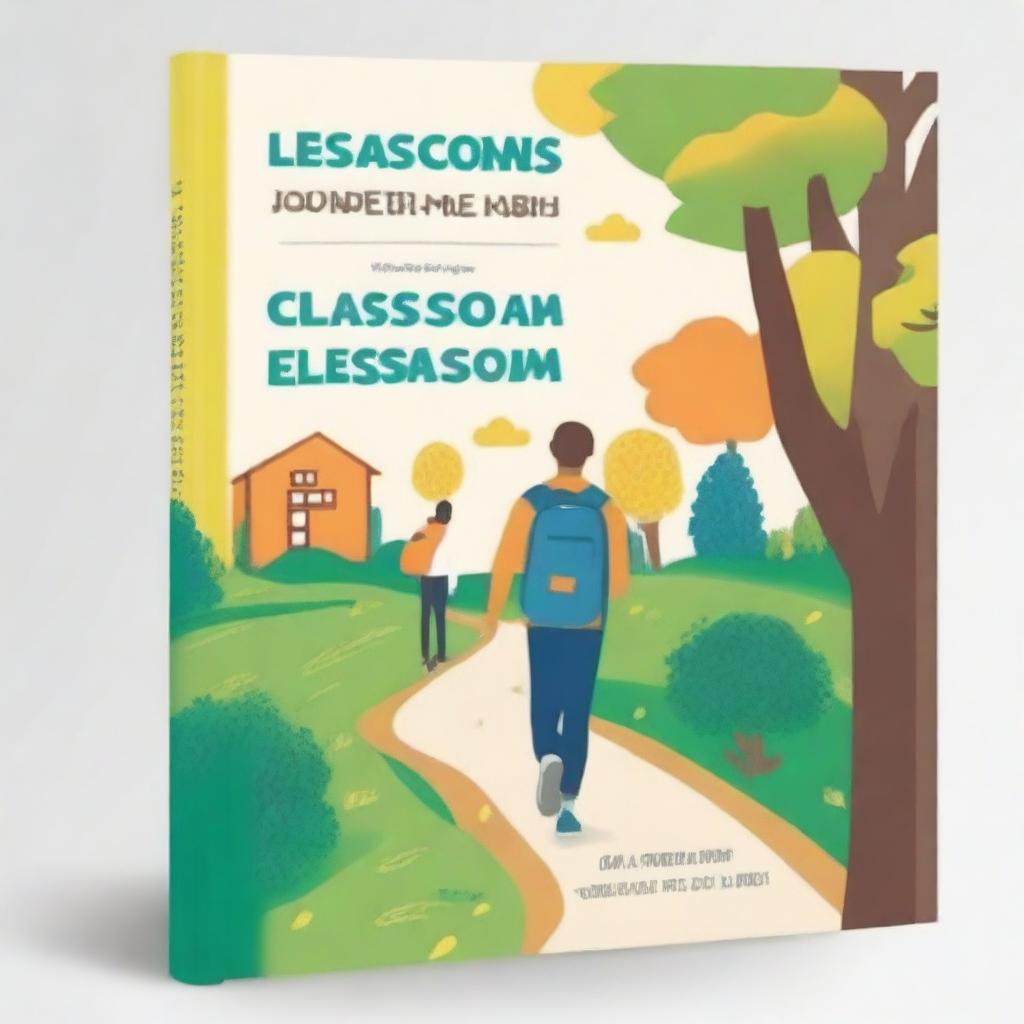 Create a book cover for 'Lessons Beyond the Classroom: A Student's Journey' in English