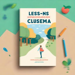 Create a book cover for 'Lessons Beyond the Classroom: A Student's Journey' in English