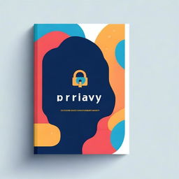 Create an abstract and eye-catching book cover for a legal book on data privacy law