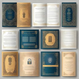 Create a series of eye-catching book covers for a legal book on the role of a Personal Data Officer