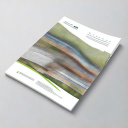 Create a cover for a sustainability report of a property developer