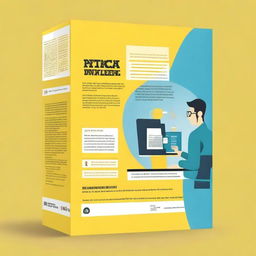 Design a book cover for 'R Programming Unlocked: Easy Learning for All' with a yellow background