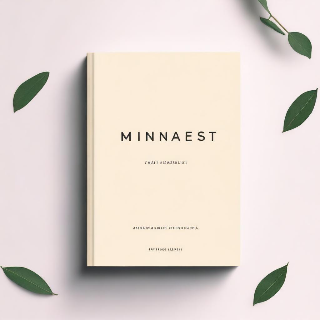 A minimalist book cover design featuring clean lines, simple shapes, and neutral colors