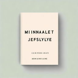 A minimalist book cover design featuring clean lines, simple shapes, and neutral colors