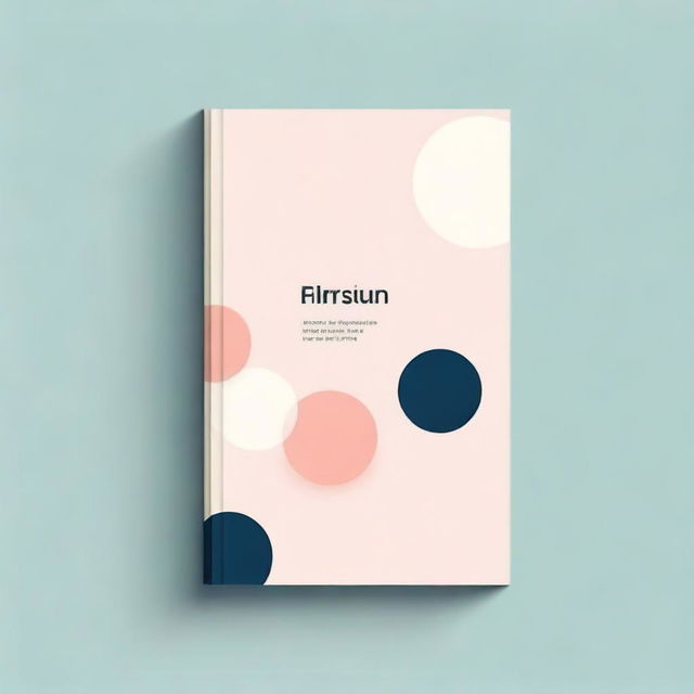 Create a minimalistic book cover design