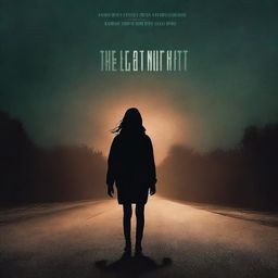 A movie poster titled 'THE LAST NIGHT' featuring a girl walking alone on an empty road