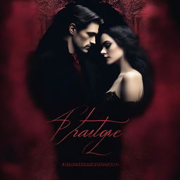 A dark romance book cover featuring a mysterious and brooding couple