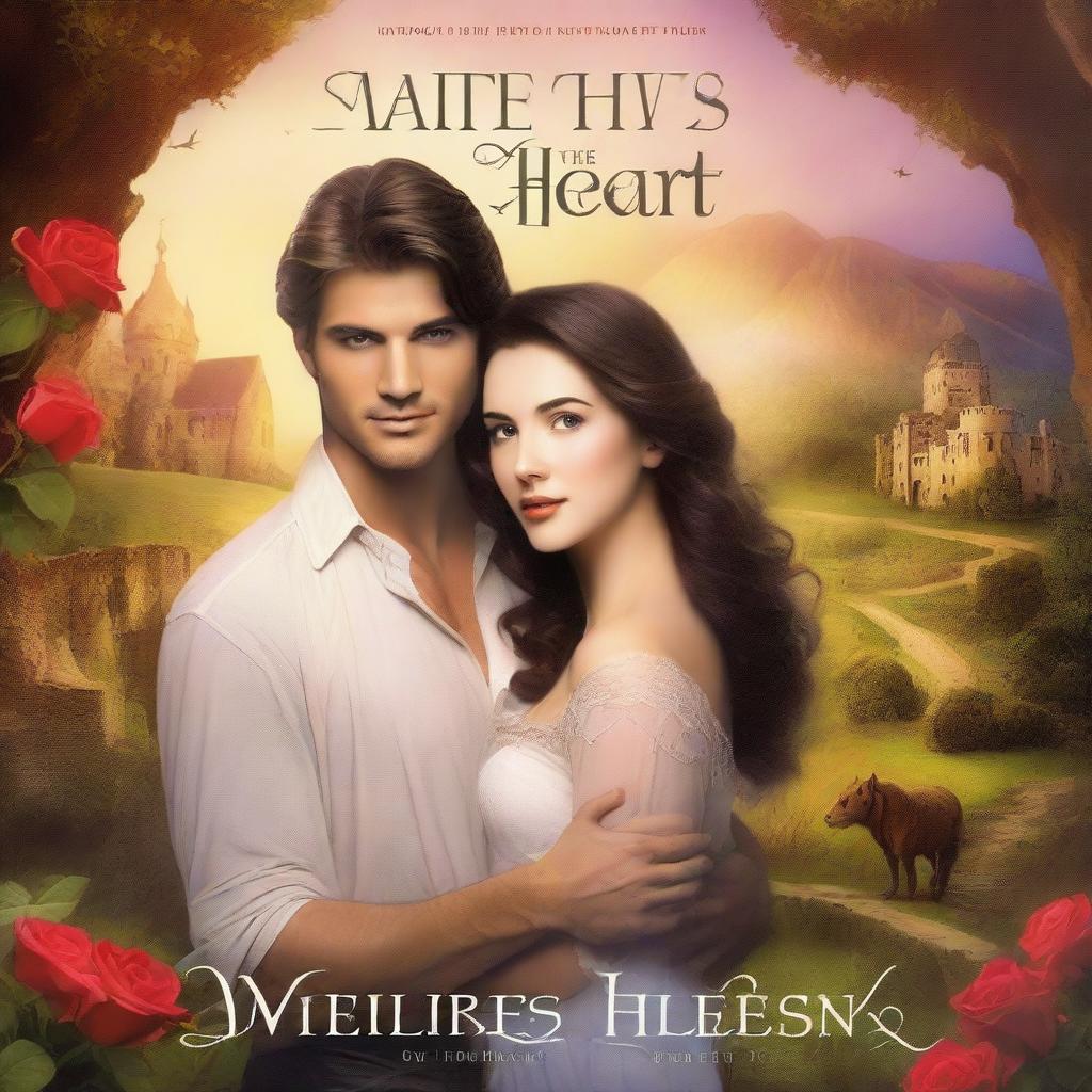 A romance fantasy book cover titled 'Matters of the Heart'