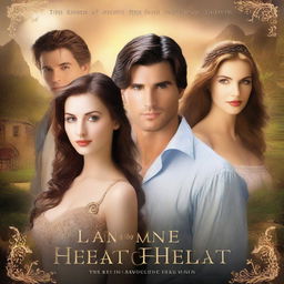 A romance fantasy book cover titled 'Matters of the Heart'