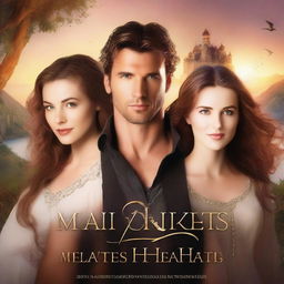 A romance fantasy book cover titled 'Matters of the Heart'