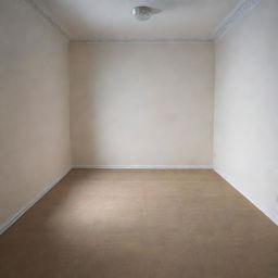 Create an image of an empty room measuring 9 square meters.