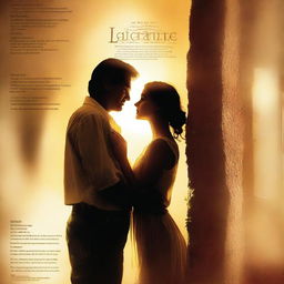 Create a romance movie poster for the film titled 'La Gigante y La Belleza'