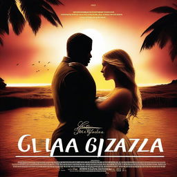 Create a romance movie poster for the film titled 'El Gigante y La Belleza - A Tale of Love and Mystery'