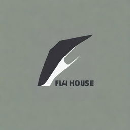 Create a modern and creative logo for an online clothing store named 'Fan House Store'