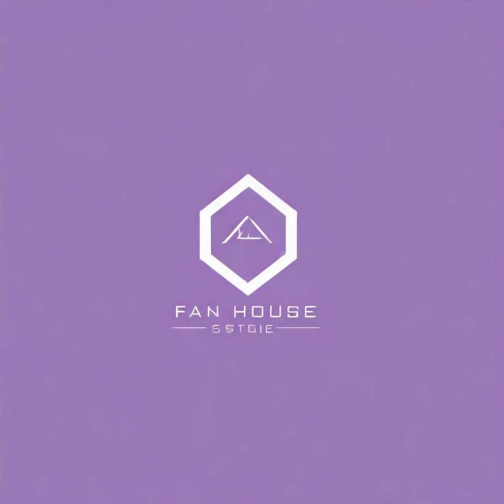 Create a modern and creative logo for an online clothing store named 'Fan House Store'