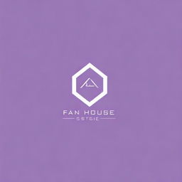 Create a modern and creative logo for an online clothing store named 'Fan House Store'