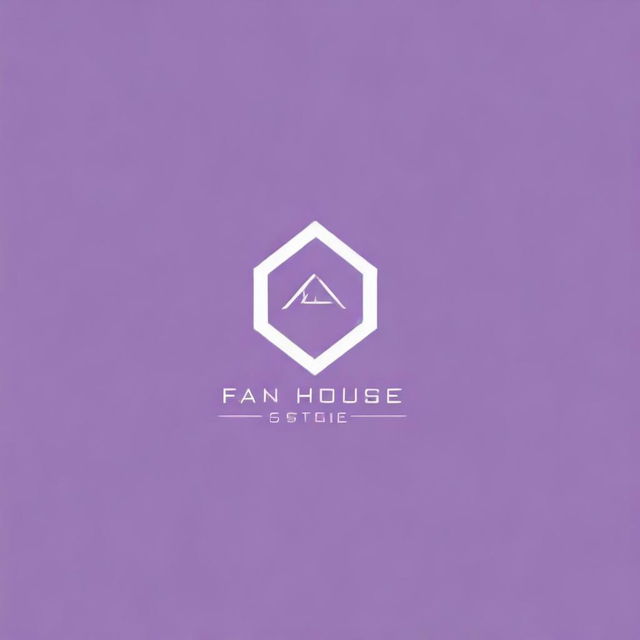 Create a modern and creative logo for an online clothing store named 'Fan House Store'