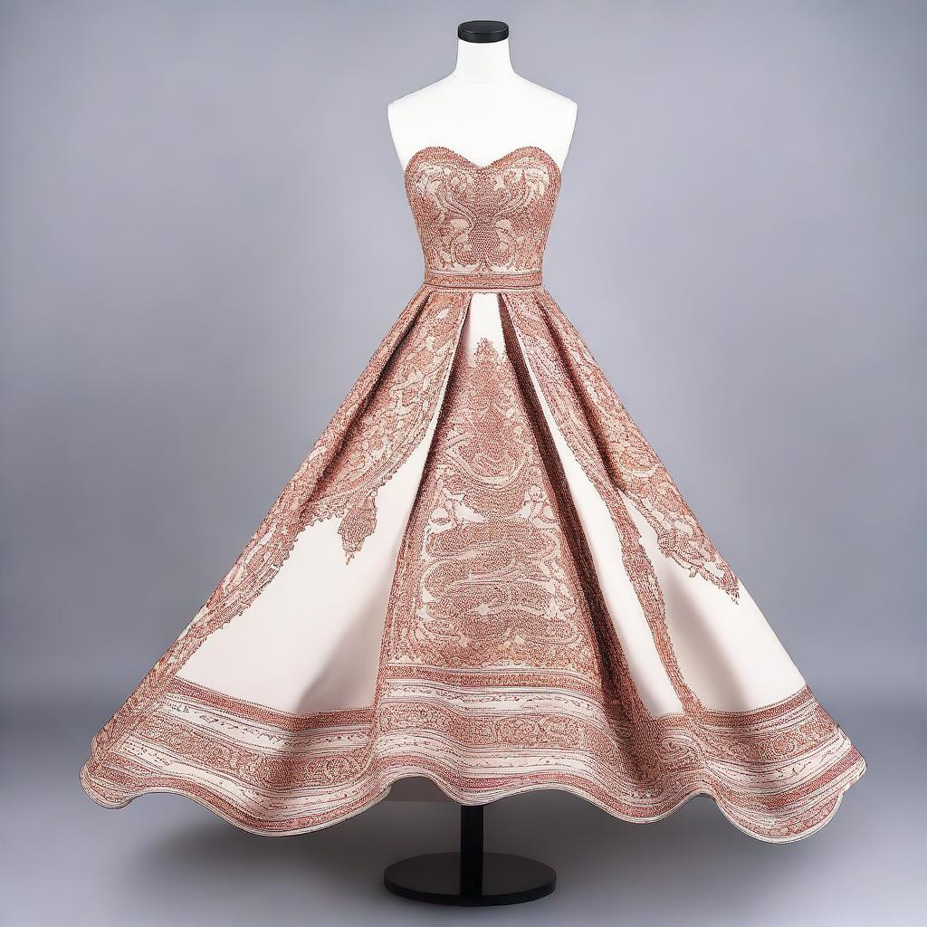 A detailed image of a beautiful dress