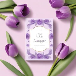 A book cover featuring purple tulips with the title 'O Amor é um Milagre' prominently displayed