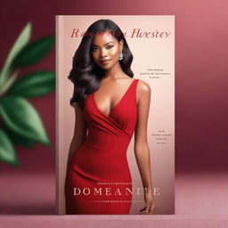 A book cover featuring a woman in a mid-length red bodycon dress that accentuates her figure