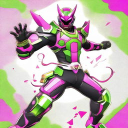 Create an illustration of Kamen Rider Ex-Aid, the main character from the Kamen Rider series