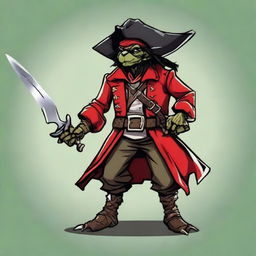 Create an image of a Dungeons & Dragons goblin character who is a pirate