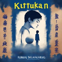 Create a book cover for the title 'Kutukan dalam Bayangan'