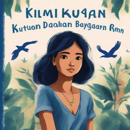 A book cover for the story titled 'Kutukan dalam Bayangan' which tells the story of an indigo girl considered a jinx by her family