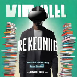 Create a book cover design for the title 'Virtual Reckoning'