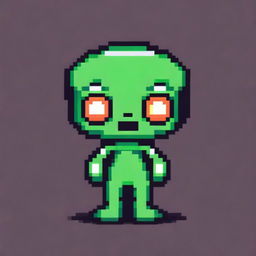 A pixel art image of an alien character