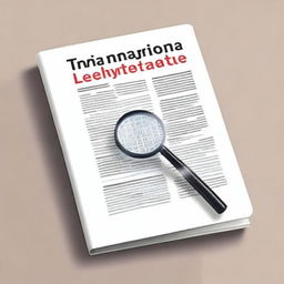 Crear una portada de libro que contenga una lupa y un foco, y que esté relacionada con la metodología de la investigación