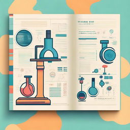 Create a sketch-style book cover about research with a balanced and not overly saturated color palette