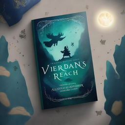 Create a fantasy book cover titled 'Veridian's Reach' by Ashleigh Spooner