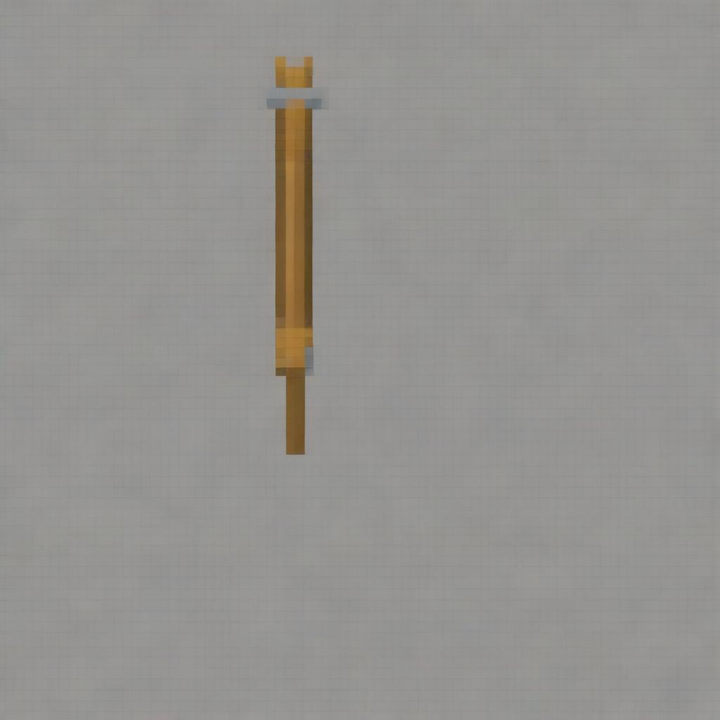 Create a 64 by 64 pixel art image of a blade in the style of the Minecraft video game